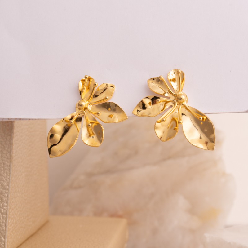 Aretes media flor No 107