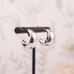 hoops luna pequeña silver No 838