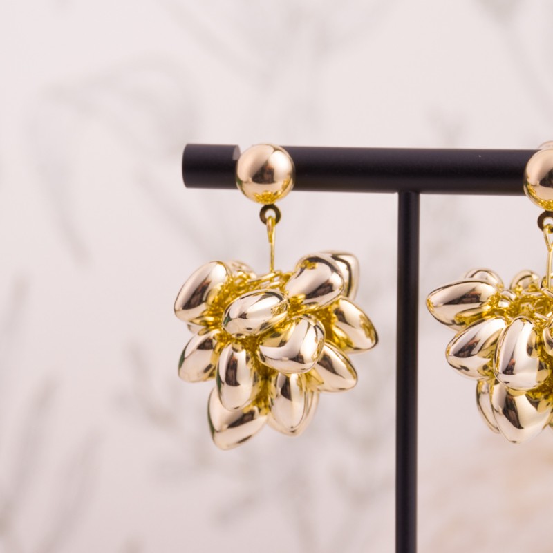 Aretes No 879 gold - Image 2