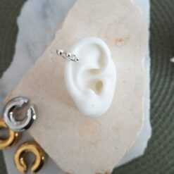 Earcuff  bolitas Plateado No 207