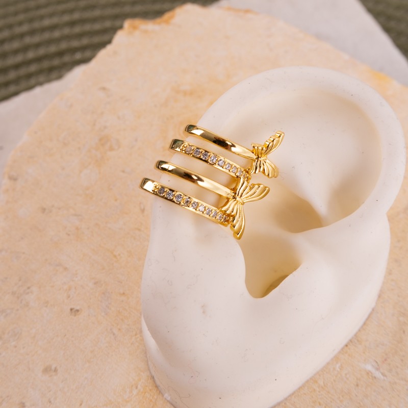 Earcuff gold mariposa No 931