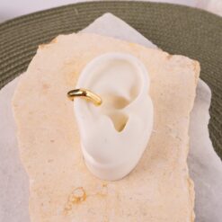 Earcuff cuadrado gold No 969