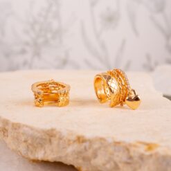 Earcuff corazón gold    No 983