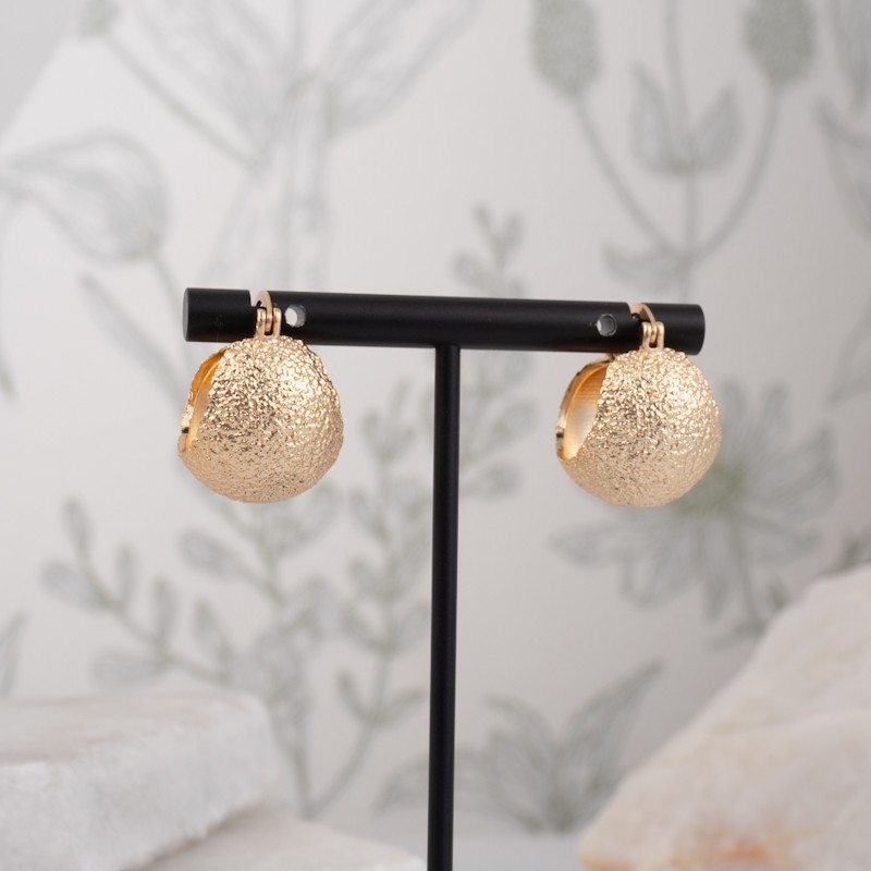 Aretes canasto mate Gold No 928 - Image 2