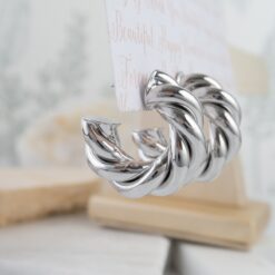 Aretes trenza Silver No 905