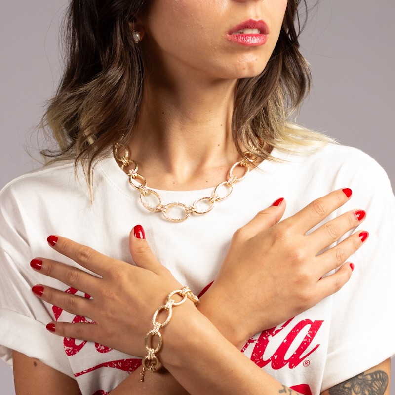 Juego de pulsera y collar No 1039