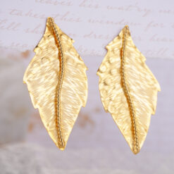 Aretes hojas 086
