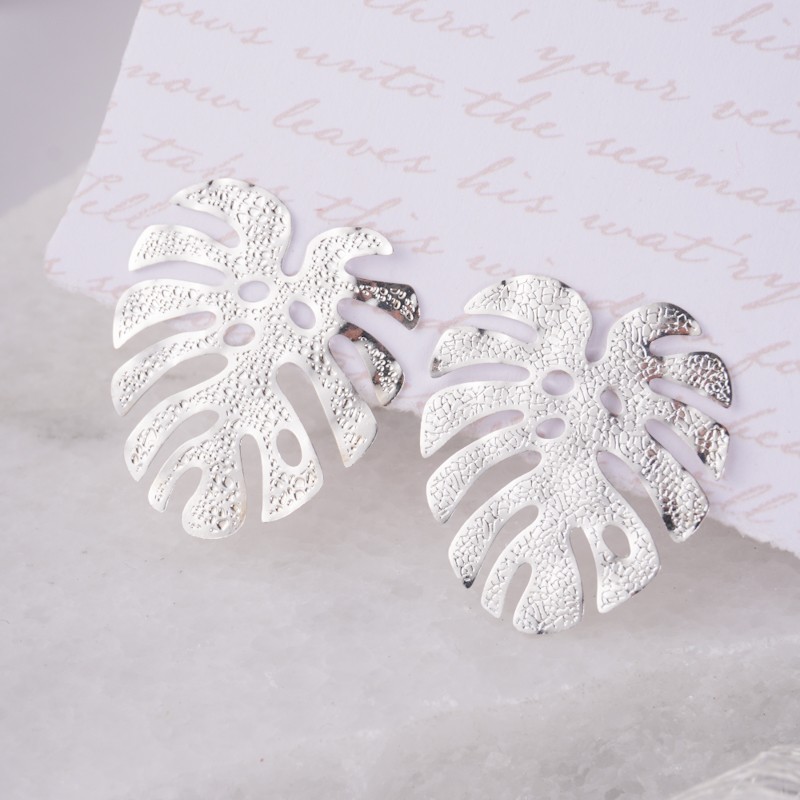Aretes monstera medianos No 090