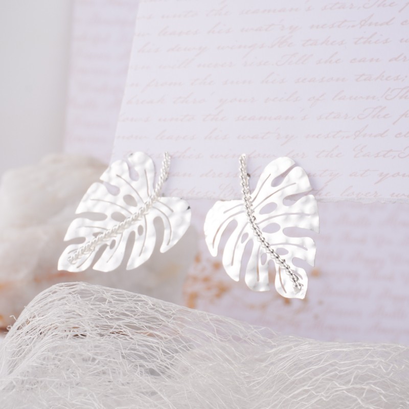 Aretes monstera grande No 089