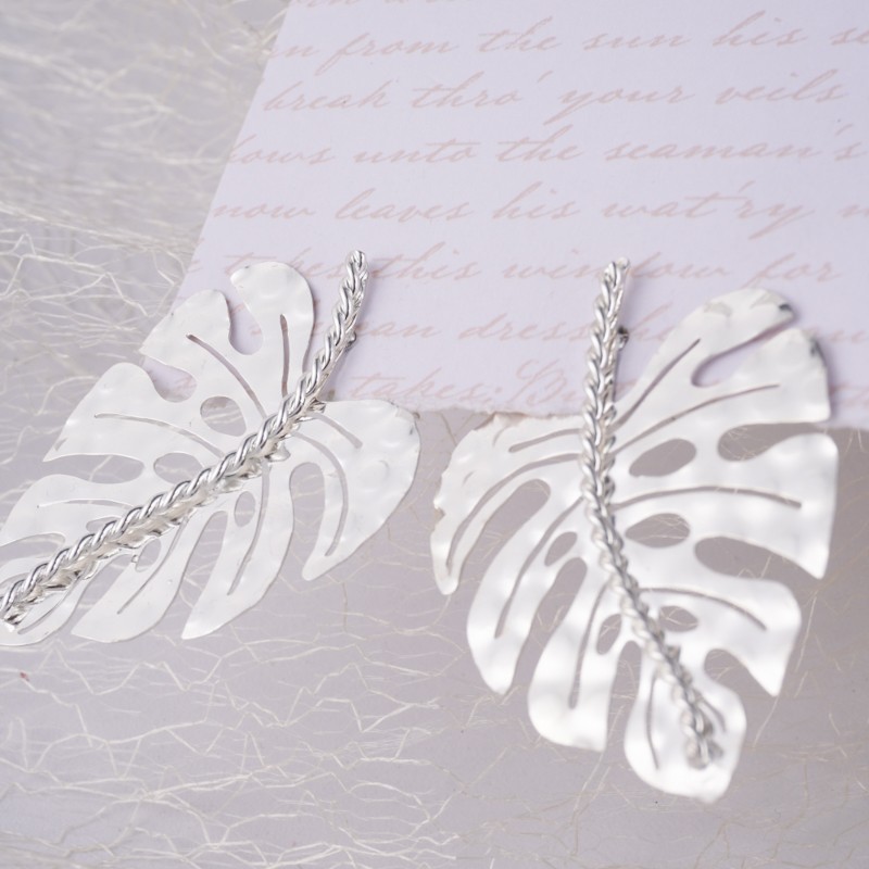 Aretes monstera grande No 089 - Image 2