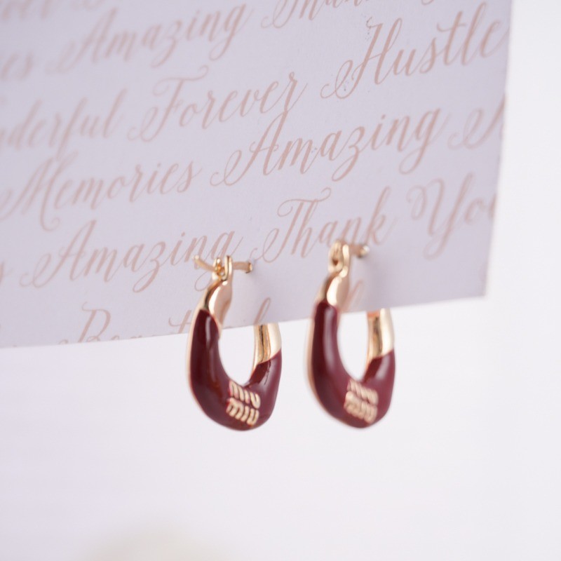 Aretes Rubí Imperial 1101 - Image 2