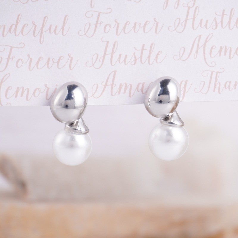 Aretes Perla Silver 1105 - Image 2