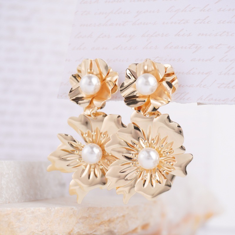 Aretes Resplandor Dorado 1099