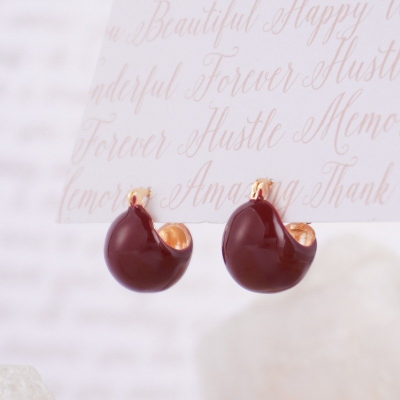 Aretes Fulgor Rojo 1075