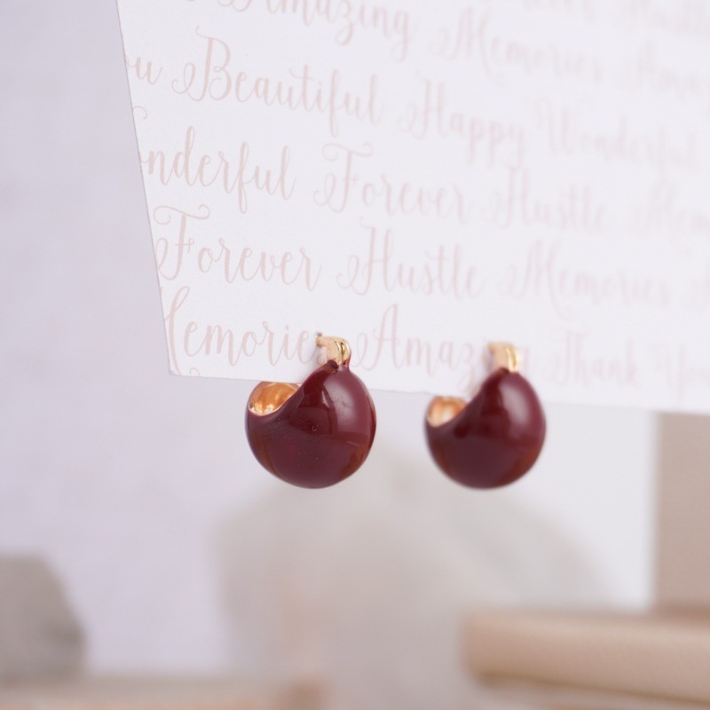 Aretes Fulgor Rojo 1075 - Image 2