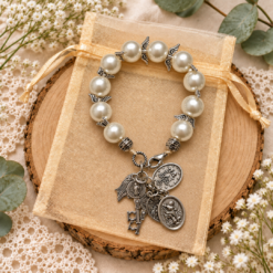 pulsera DENARIO   No 921 Blanca perla