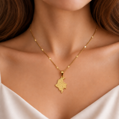 Collar Mapa Colombia pequeño  REF 987